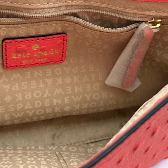 NWOT Kate Spade Charm City Joleen Ostrich Shoulder Bag - Picture 3 of 4